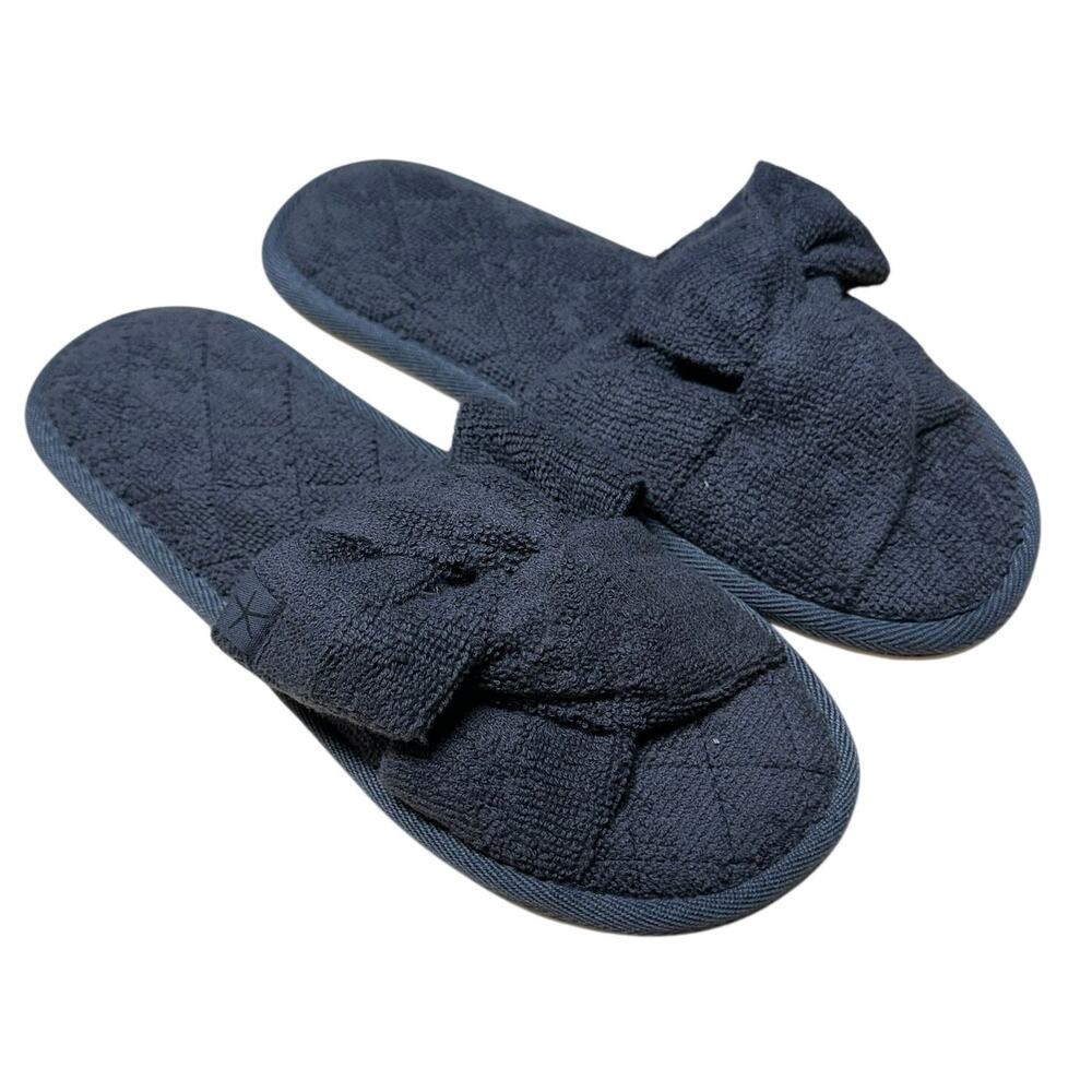 Barefoot Dreams Towel Terry Sandal Carbon Grey Women's Size Small (5-6) NEW